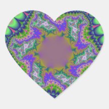 Coloré rose, vert et bleu fractal