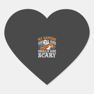 Sticker Cœur Compétences de jeu Halloween sont un contrôleur fa