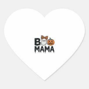 Sticker Cœur Conception de chemise de maman fantôme Halloween c