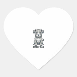 Sticker Cœur Conception de t-shirt de chien de gravure vintage