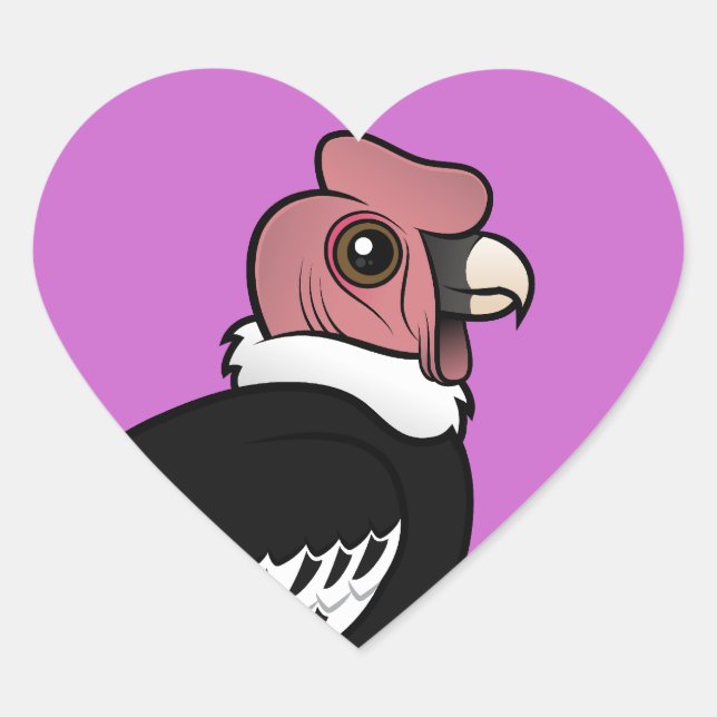 Sticker Cœur Condor andin (Devant)