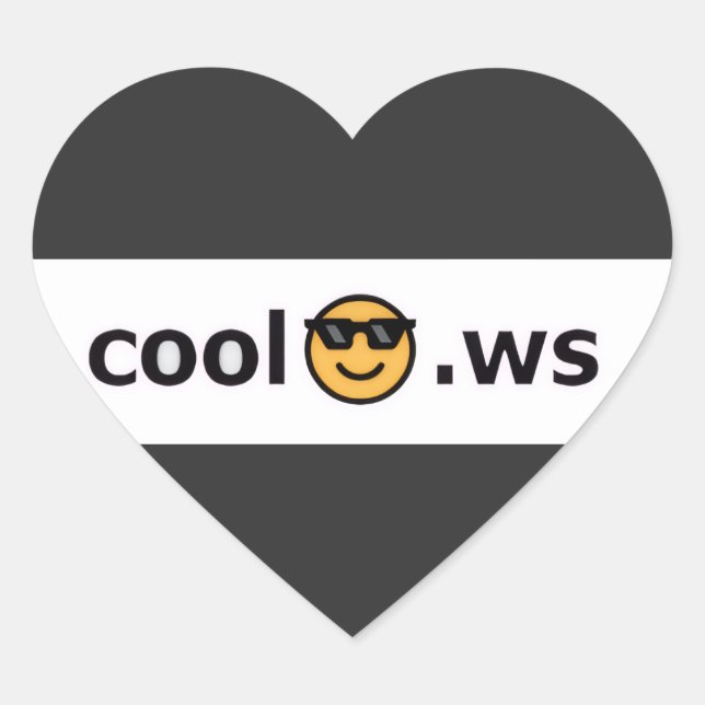 Sticker Cœur cool (Devant)