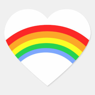 Sticker Cœur Corey Tiger 80s Style Vintage Arc-en-ciel