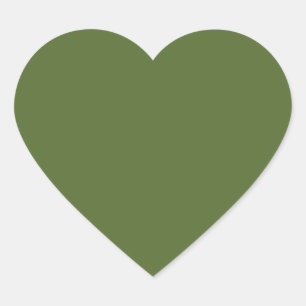 Sticker Cœur couleur vert foncé