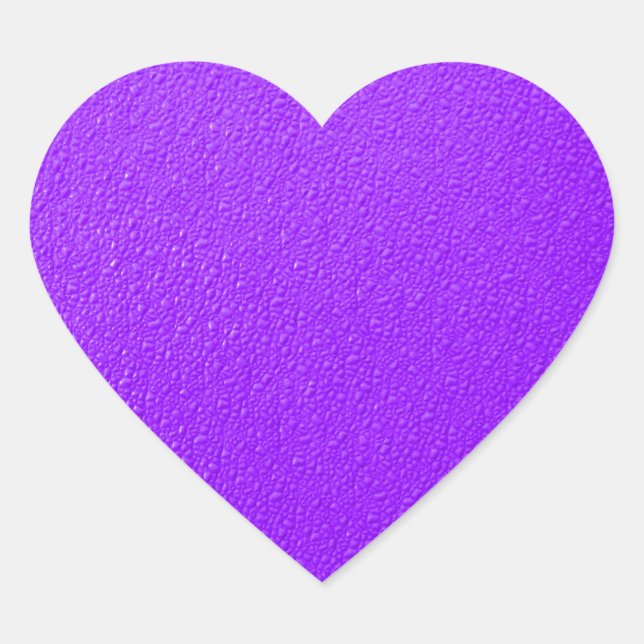 Sticker Cœur Couleurs vives violet néon tendance (Devant)