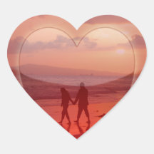 Couple sur la plage Valentine