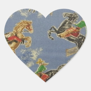 Sticker Cœur Cowgirl Bronc