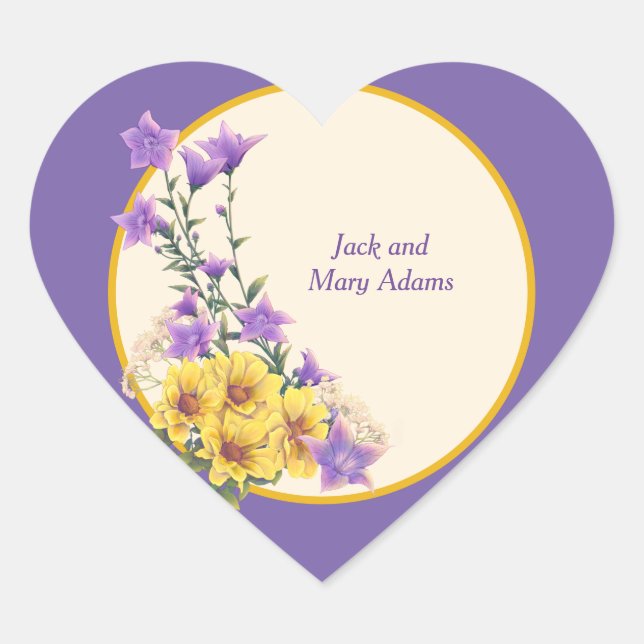 Sticker Cœur Crème Spring Garden Collection (Devant)