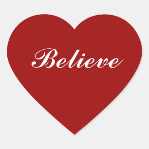 Sticker Cœur Crois en ton coeur