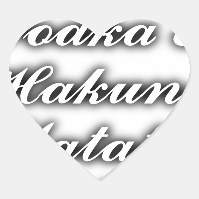 Sticker Cœur Cupcakes Vodka Hakuna Matata FUNNY (Devant)