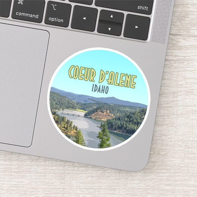 Sticker Coeur d’Alene Idaho Souvenir (Détail)