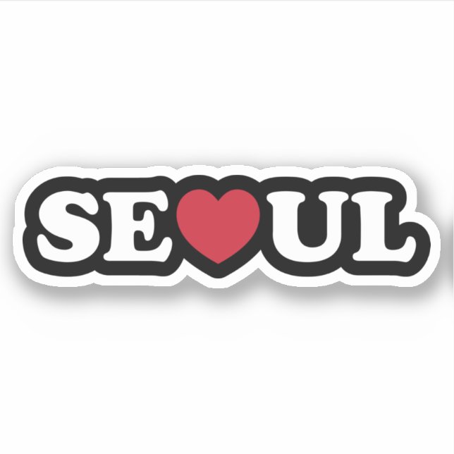 Sticker Coeur d'Amour de Séoul (Devant)