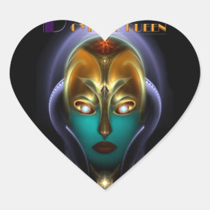 Sticker Cœur Daria Cyborg Queen