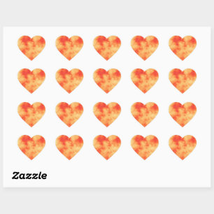 Sticker Coeur de cluster Red Star
