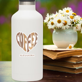 Sticker Coeur de l'amatrice de café Coupe personnalisée