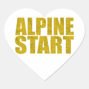 Sticker Cœur Début alpin (Topo)