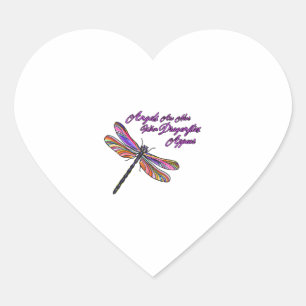 Sticker Cœur Des Anges Apparaissent Lorsque Les libellules Sont