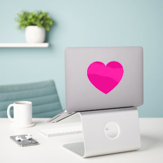 Sticker Coeur des Valentines roses chaudes