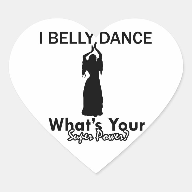 Sticker Cœur Design Belly Dance (Devant)