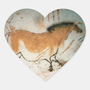 Sticker Cœur Dessins de grotte Lascaux