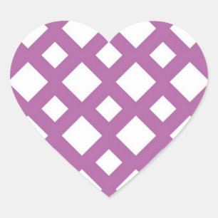 Sticker Cœur Diamants blancs sur Lavender