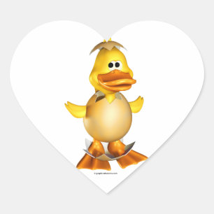 Sticker Cœur Dippy the Duckling Heart-Shapkers