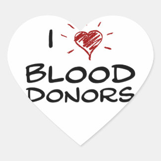 Sticker Cœur Donateurs de sang du coeur