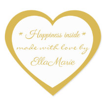 Doré Fabriqué avec amour par X, Élégant sur mesure