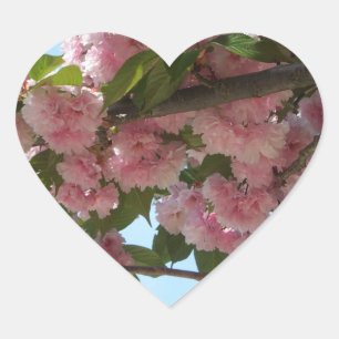Sticker Cœur Double Blossoming Cherry