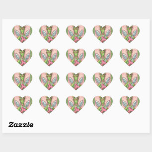 STICKER CŒUR DRAGON CUPIDE, COEUR ET FLÈCHE IMAGINAIRE VALENTIN
