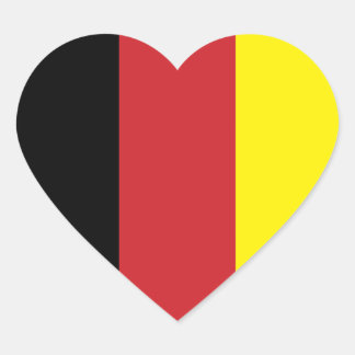 Sticker Cœur Drapeau allemand