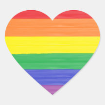 Drapeau arc-en-ciel peint