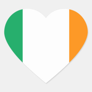 Sticker Cœur drapeau cardiaque irlandais