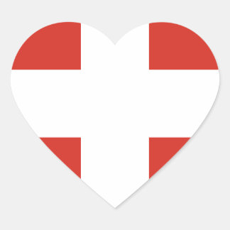 Sticker Cœur Drapeau de la Suisse
