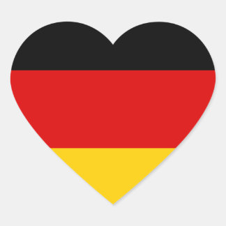 Sticker Cœur Drapeau de l'Allemagne