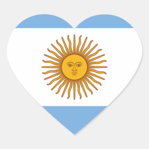 Sticker Cœur Drapeau de l'Argentine