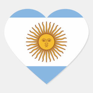 Sticker Cœur Drapeau de l'Argentine
