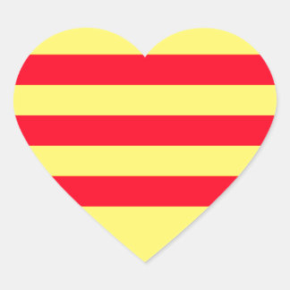 Sticker Cœur Drapeau du Vietnam du Sud