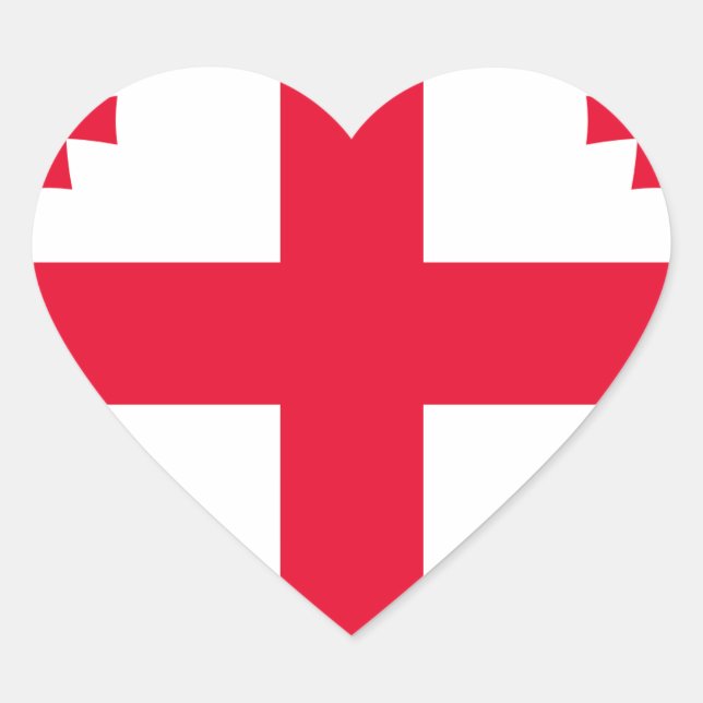 Sticker Cœur Drapeau géorgien (Devant)
