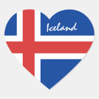 Drapeau islandais et fans de vacances/sports en Is