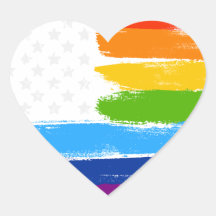 Drapeau LGBT Rainbow American Pride