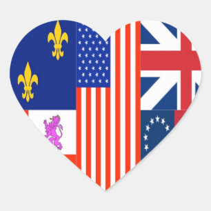 Sticker Cœur Drapeau Pensacola