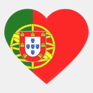 Sticker Cœur Drapeau portugais