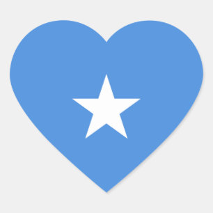 Sticker Cœur drapeau somalien