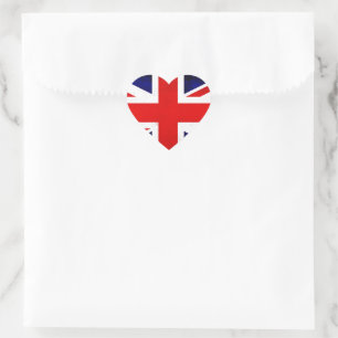 Sticker Cœur Drapeau Union Jack britannique