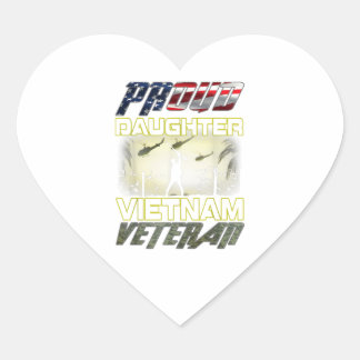 Sticker Cœur Drapeau vintage camou Fier fille armée américaine