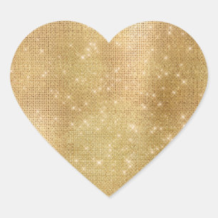 Sticker Cœur Dreamy Gold Glitzy