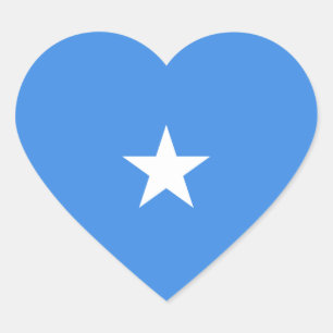 Sticker Coeur du drapeau somalien