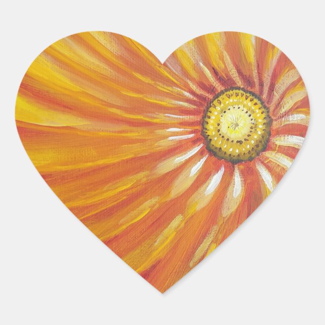 Sticker Coeur du matin pour Sunshine Flower (Devant)