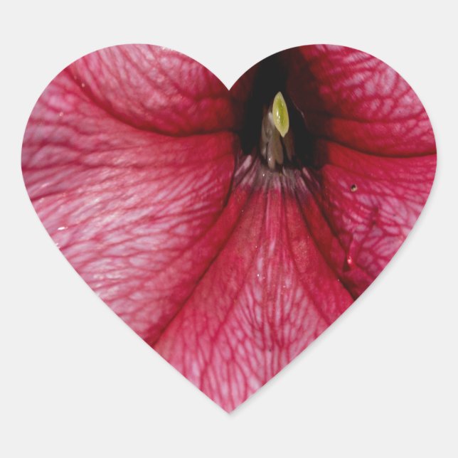 Sticker Cœur Éclosion florale (Devant)